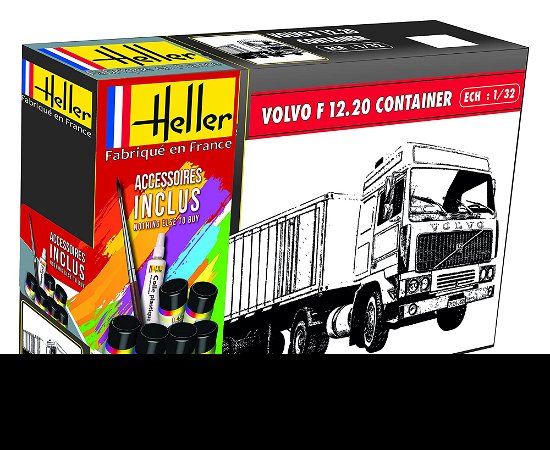 1/32 Starter Kit Volvo F12-20 Globetrotter S.trailer - Heller - Merchandise - MAPED HELLER JOUSTRA - 3279510577020 - 