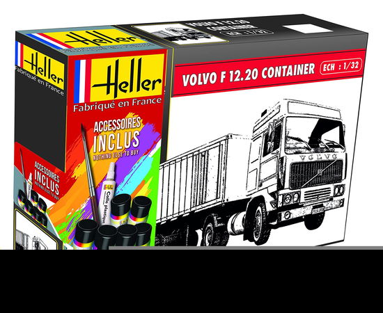 Cover for Heller · 1/32 Starter Kit Volvo F12-20 Globetrotter S.trailer (Legetøj)