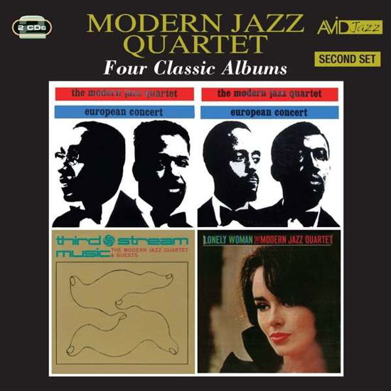 Cover for Modern Jazz Quartet · Four Classic Albums (European Concert Vols 1 &amp; 2 / Third Stream Music / Lonely Woman) (CD) (2016)