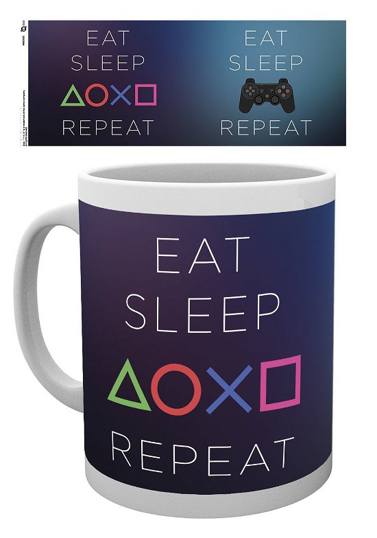 Cover for Playstation · Playstation-eat Sleep Repeat (MERCH) (2018)