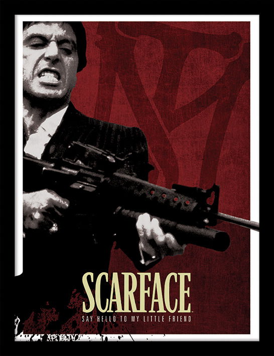 Blood Red (Stampa In Cornice 30X40 Cm) - Scarface - Merchandise -  - 5050293190020 - 