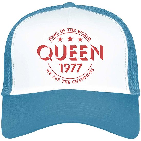 Queen Unisex Mesh Back Cap: Champions 77 - Queen - Merchandise -  - 5056561017020 - 