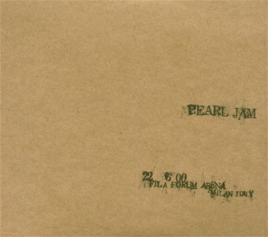 Cover for Pearl Jam · Live: 22-6-00 Fila Forum Arena - Milan, Italy (CD) (2016)
