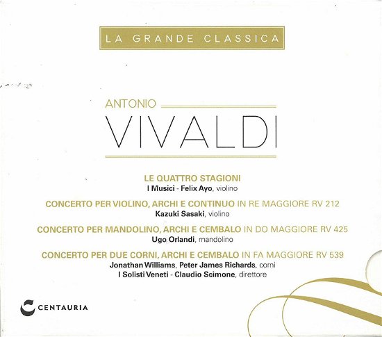 Cover for Antonio Vivaldi  · La Grande Classica (CD)