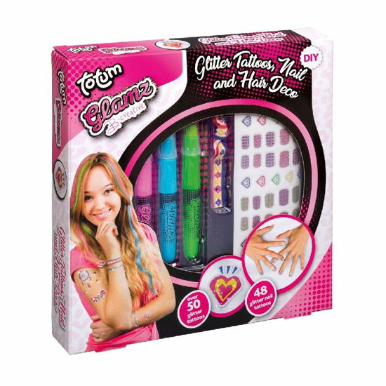 Totum Glamz Kreativset: Glitzertattoo-, Haar- und - Totum - Merchandise -  - 8714274050020 - May 29, 2019