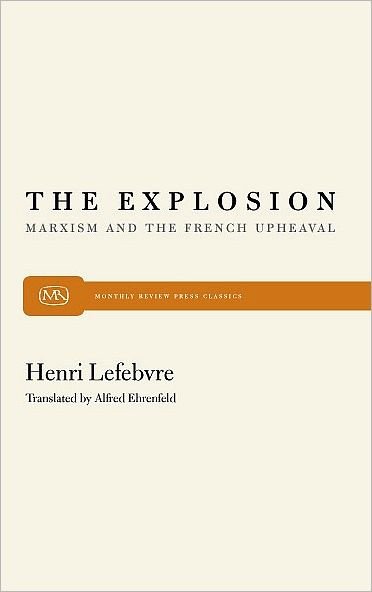 Cover for Henri Lefebvre · Explosion (Paperback Bog) (1968)