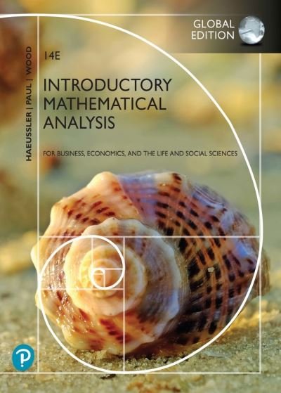 Cover for Ernest Haeussler · Introductory Mathematical Analysis for Business, Economics, and the Life and Social Sciences, Global Edition (Pocketbok) (2021)