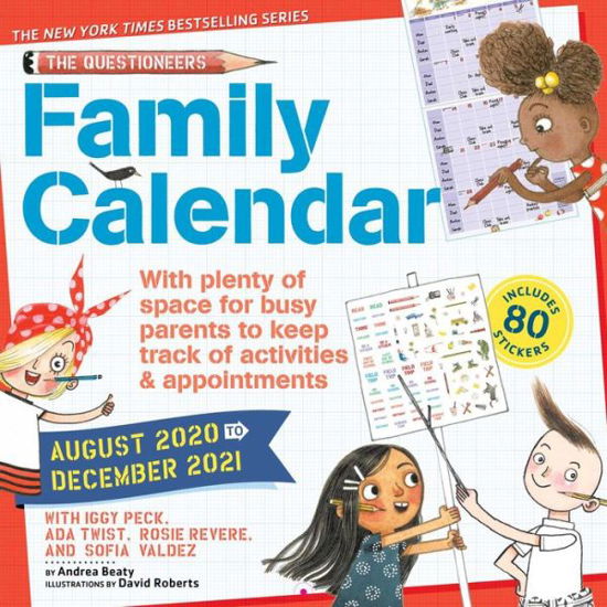 Questioneers Family Planner 2021 Wall Calendar - Andrea Beaty - Gadżety - Abrams - 9781419744020 - 5 maja 2020