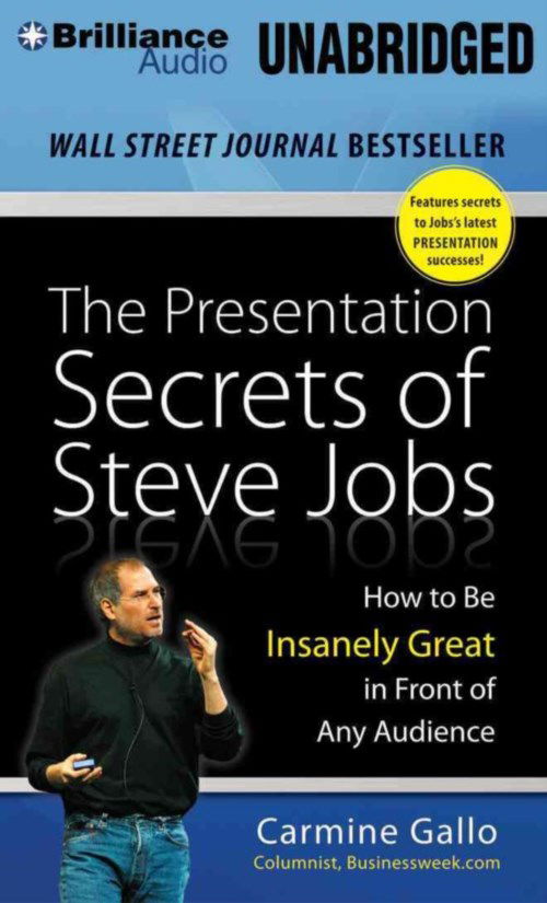 Cover for Carmine Gallo · The Presentation Secrets of Steve Jobs: How to Be Insanely Great in Front of Any Audience (Audiobook (CD)) [Unabridged edition] (2013)