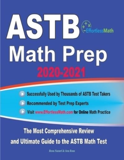 Cover for Ava Ross · ASTB Math Prep 2020-2021 (Paperback Bog) (2020)