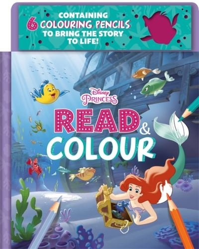 Cover for Walt Disney · Disney Princess Ariel: Read &amp; Colour (Inbunden Bok) (2020)