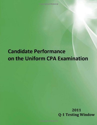 Cover for Nasba · Candidate Performance on the Uniform Cpa Examination: 2011 Window Q-1 (Paperback Bog) (2011)