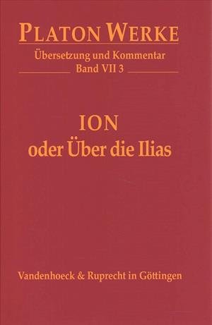 Cover for Platon · Ion oder Über die Ilias (Bog) (2017)