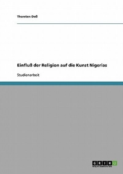 Cover for Doß · Einfluß der Religion auf die Kunst (Bok) [German edition] (2013)
