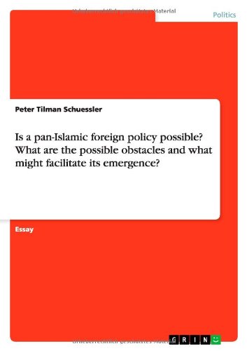 Cover for Schuessler · Is a pan-Islamic foreign pol (Book) (2012)