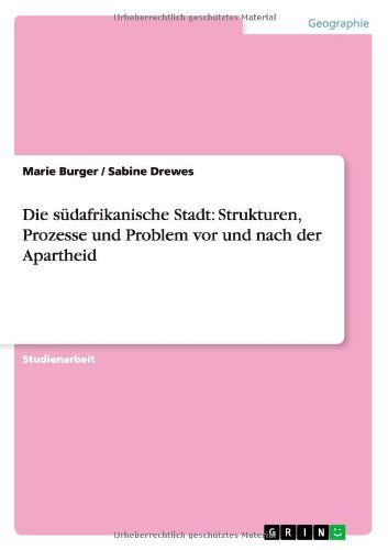 Cover for Burger · Die südafrikanische Stadt: Struk (Book) [German edition] (2014)