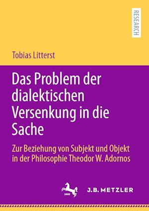 Cover for Tobias Litterst · Problem der Dialektischen Versenkung in Die Sache (Book) (2023)