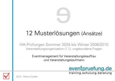 Marco Gödde · 12 Musterlösungen (Ansätze) (Taschenbuch) (2010)