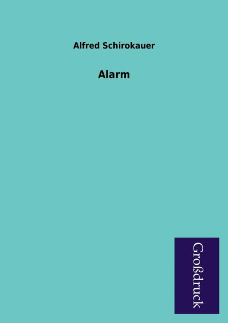 Cover for Alfred Schirokauer · Alarm (Paperback Book) [German edition] (2013)