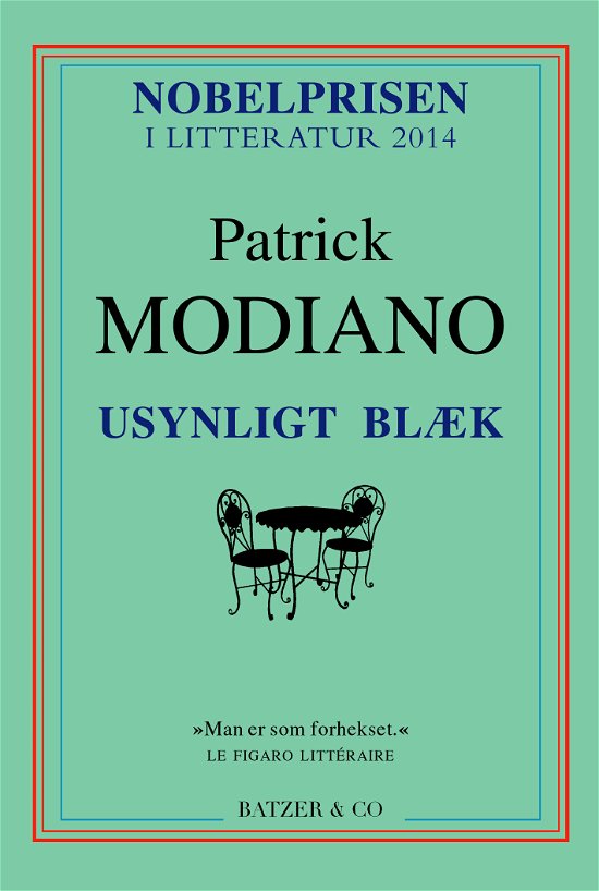 Cover for Patrick Modiano · Usynligt blæk (Sewn Spine Book) [1th edição] (2020)