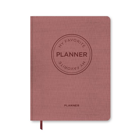 Cover for Forlaget Aronsen · MY FAVORITE PLANNER by ARONSEN: MY FAVORITE PLANNER Udateret / Vintage Rosa (Hardcover Book) [1. Painos] (2020)