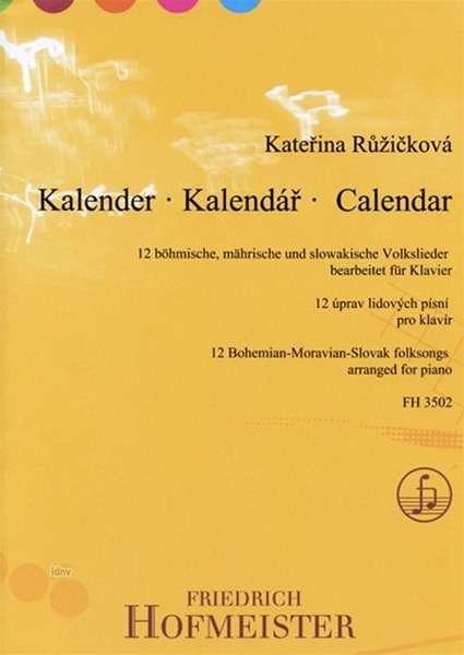 Cover for Ruzicková · Kalender,Kl.FH3502 (Buch)