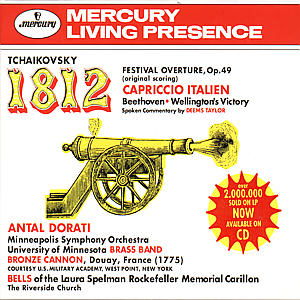 Cover for Tchaikovsky / Beethoven / Dorati / Lso / Mso · 1812 Overture / Wellington's Victory (CD) (1995)