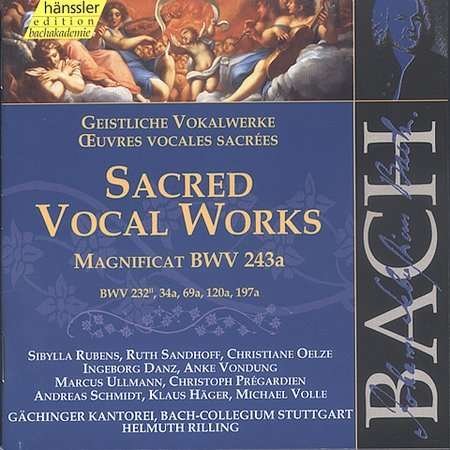 Cover for Bach / Gachinger Kantorei / Rilling · Sacred Vocal Music (CD) (2000)