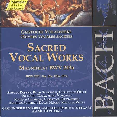 Sacred Vocal Music - Bach / Gachinger Kantorei / Rilling - Musiikki - HAE - 0040888214021 - tiistai 25. heinäkuuta 2000