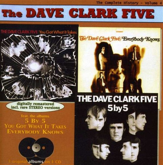 Cover for Dave Clark Five · Volume 4: 5x5 / Got What / Kno (CD) (2020)