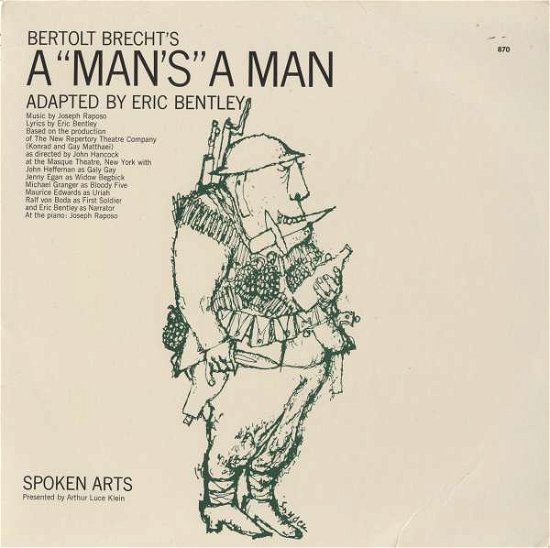 Cover for Eric Bentley · A Man's a Man by Bertolt Brecht (CD) (2012)