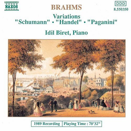 Cover for Brahms / Biret · Variations (Handel, Schumann &amp; Paganini) (CD) (1994)