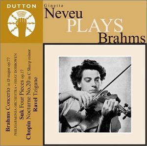 Cover for Neveu Ginette · Nevue Plays Brahms (CD) (2001)