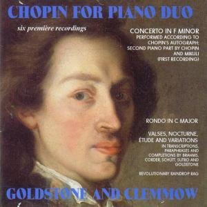 Chopin For Piano Duo - Goldstone & Clemmow - Musik - DIVINE ART - 0809730507021 - 26. januar 2009