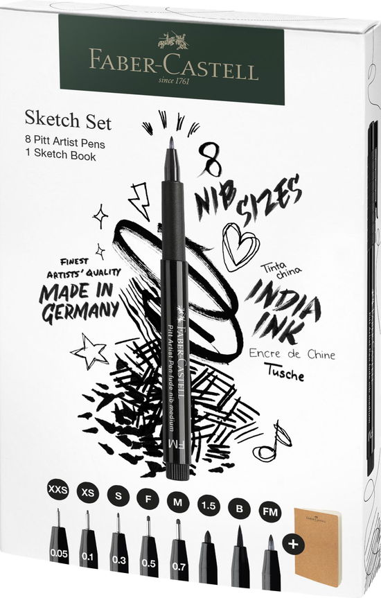 Cover for Faber · Faber-castell - Set Pitt Artist Pen + Sketchbook (267102) (Toys)