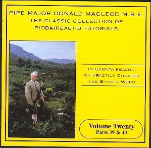 Piobaireachd Tutorial 20 - Donald Macleod - Musikk - LISMOR - 5014818804021 - 4. august 2011