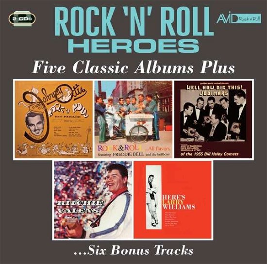 Rock N Roll Heroes - Five Classic Albums Plus - Johnny Otis / Freddie Bell & the Bell Boys / the Jodimars / Ritchie Valens / Larry Williams - Musique - AVID ROCK N ROLL - 5022810339021 - 7 mai 2021