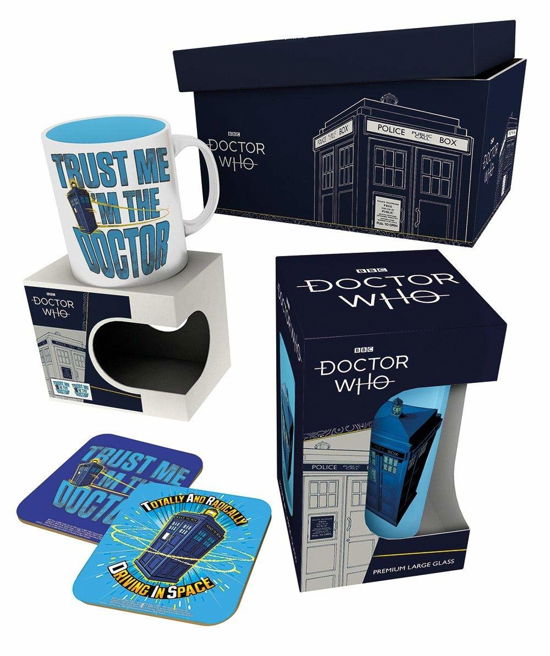 Tardis (mug & Glass & 2 Coasters) (Merchandise Collectible) - Doctor Who - Marchandise - DOCTOR WHO - 5028486415021 - 1 septembre 2019