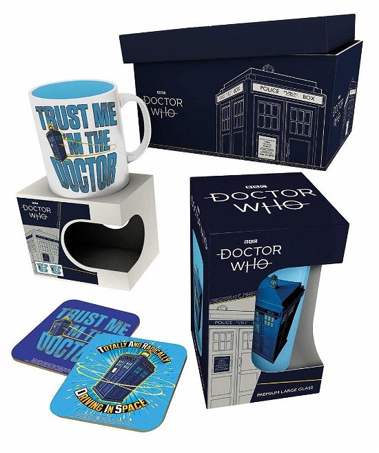 Tardis (mug & Glass & 2 Coasters) (Merchandise Collectible) - Doctor Who - Merchandise - DOCTOR WHO - 5028486415021 - September 1, 2019