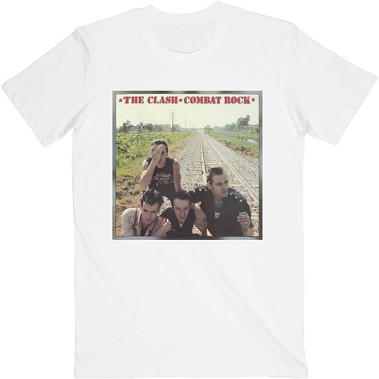 Cover for Clash - The · The Clash Unisex T-Shirt: Combat Rock (T-shirt) [size XXL] [White - Unisex edition]