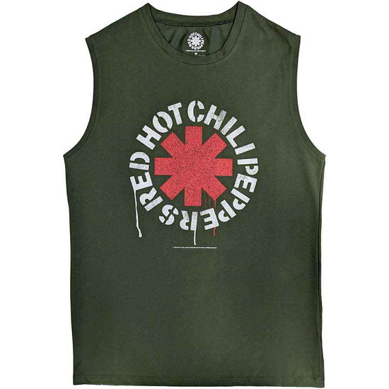 Red Hot Chili Peppers Unisex Tank T-Shirt: Stencil - Red Hot Chili Peppers - Merchandise -  - 5056561081021 - March 31, 2023