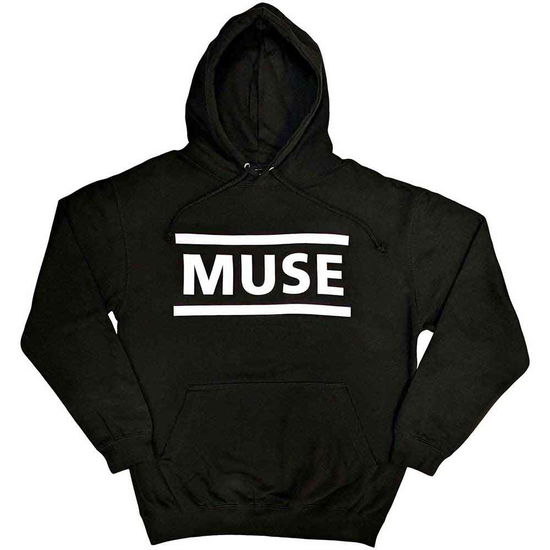 Muse Unisex Pullover Hoodie: White Logo - Muse - Produtos -  - 5056737202021 - 