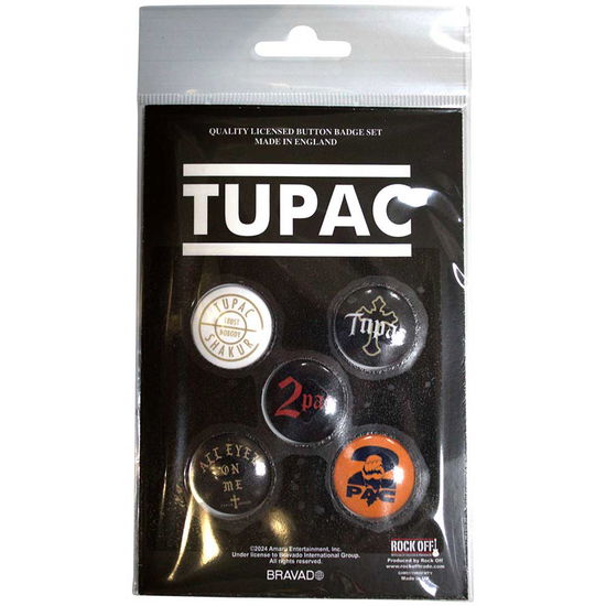 Cover for Tupac · Tupac  Button Badge Pack: All Eyez On Me (MERCH)