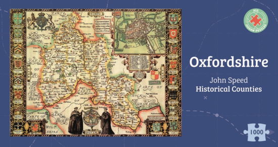 Cover for Oxfordshire Historical 1610 Map 1000 Piece Puzzle (Paperback Book) (2024)