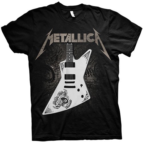 Metallica · Metallica Unisex T-Shirt: Papa Het Guitar (T-shirt) [size M] [Black - Unisex edition]