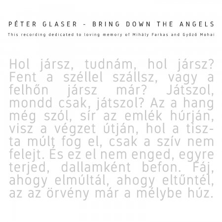 Cover for Peter Glaser · Bring Down The Angels (CD)