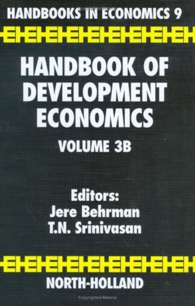 Cover for T N Srinivasan · Handbook of Development Economics - Handbook of Development Economics (Hardcover bog) (1995)