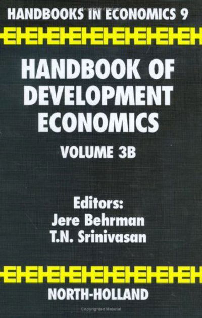 Handbook of Development Economics - Handbook of Development Economics - T N Srinivasan - Books - Elsevier Science & Technology - 9780444823021 - August 10, 1995