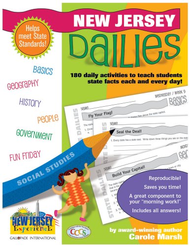 Cover for Carole Marsh · New Jersey Dailies: 180 Daily Activities for Kids (Spiralbuch) (2006)