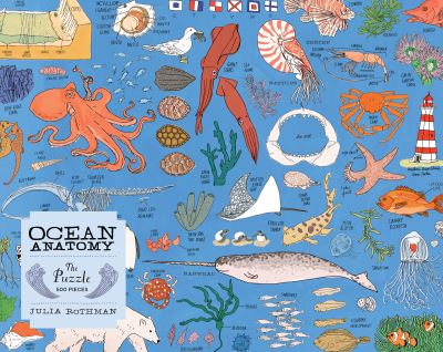 Ocean Anatomy: The Puzzle (500 pieces) - Julia Rothman - Kirjat - Workman Publishing - 9781635864021 - tiistai 20. lokakuuta 2020